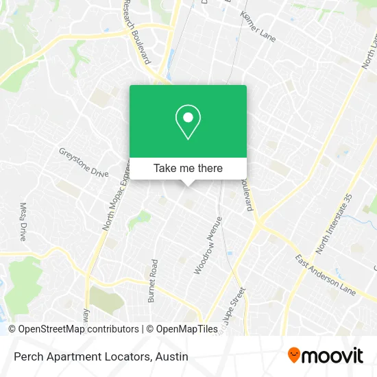 Mapa de Perch Apartment Locators