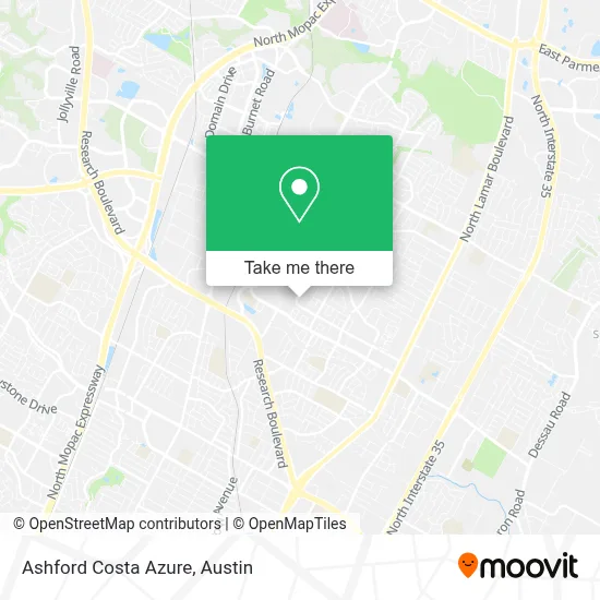 Ashford Costa Azure map