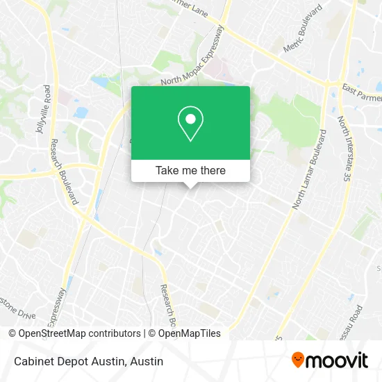 Cabinet Depot Austin map