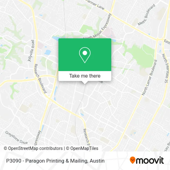 P3090 - Paragon Printing & Mailing map