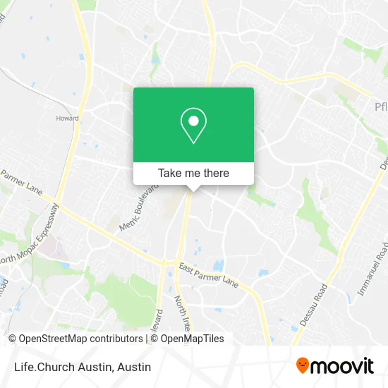Life.Church Austin map