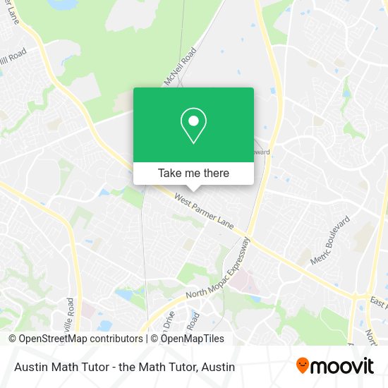 Austin Math Tutor - the Math Tutor map