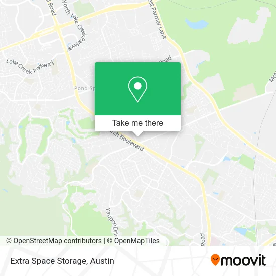 Extra Space Storage map