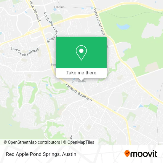 Red Apple Pond Springs map