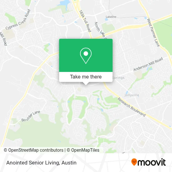 Anointed Senior Living map