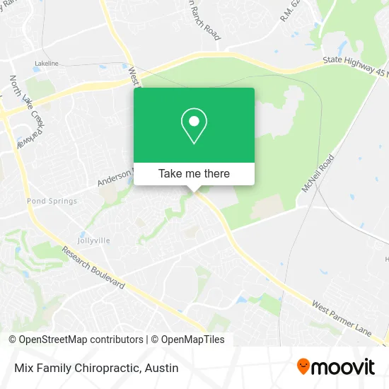 Mix Family Chiropractic map