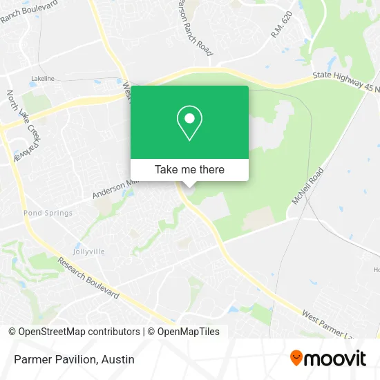 Parmer Pavilion map