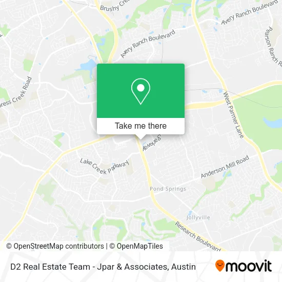 Mapa de D2 Real Estate Team - Jpar & Associates