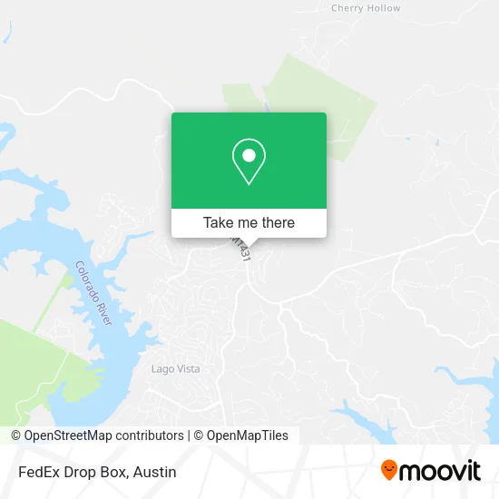 FedEx Drop Box map