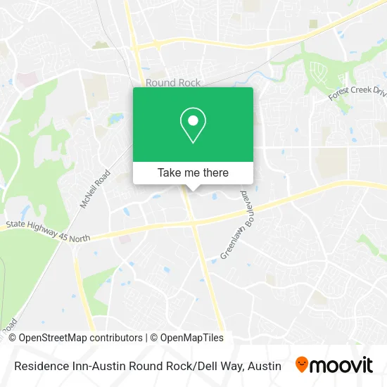 Mapa de Residence Inn-Austin Round Rock / Dell Way