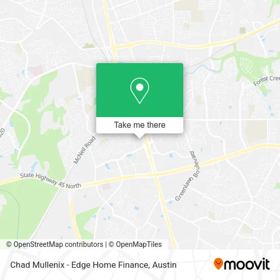 Mapa de Chad Mullenix - Edge Home Finance