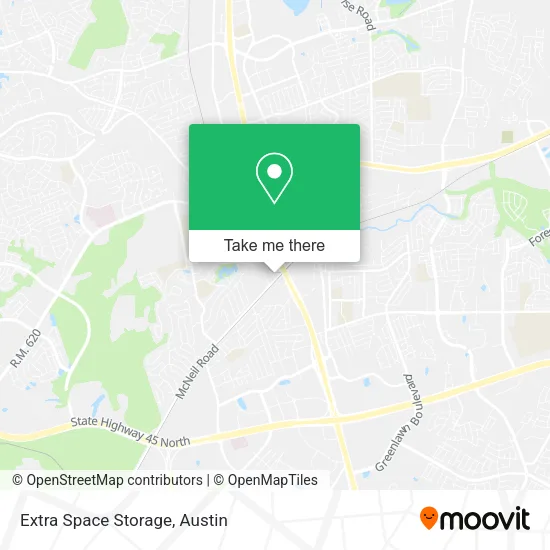 Mapa de Extra Space Storage
