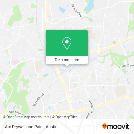 Mapa de Atx Drywall and Paint
