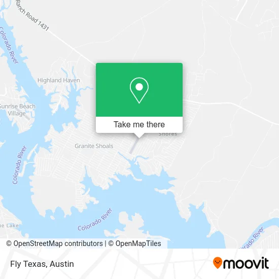 Fly Texas map