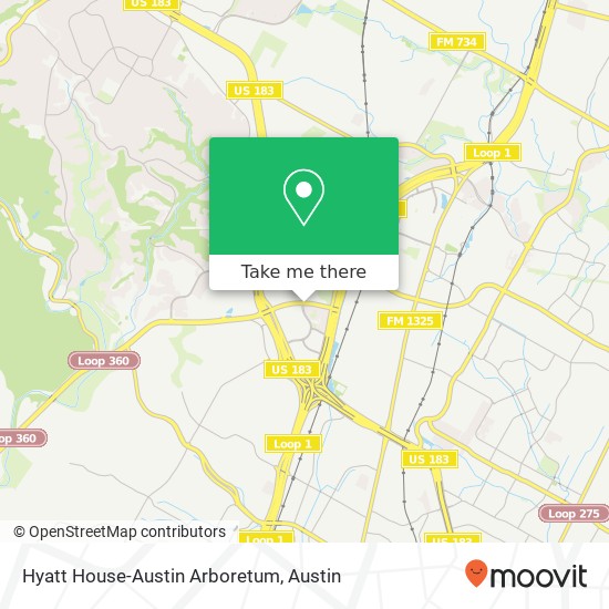 Hyatt House-Austin Arboretum map