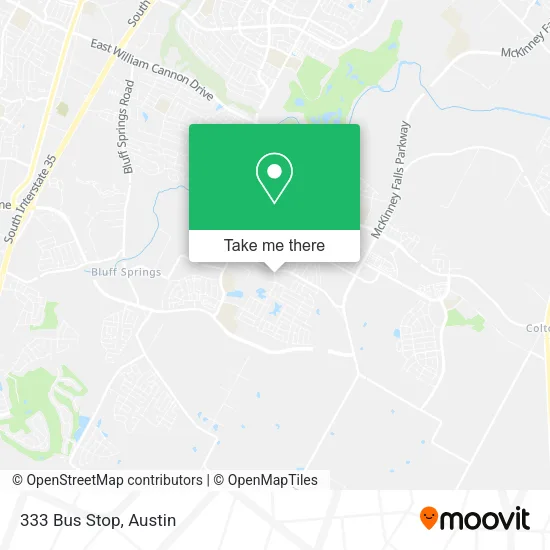 333 Bus Stop map