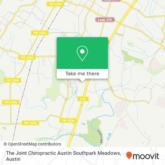 Mapa de The Joint Chiropractic Austin Southpark Meadows