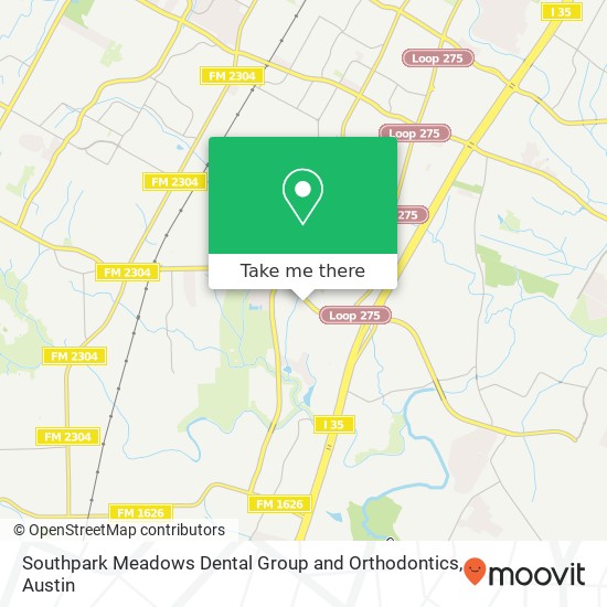 Mapa de Southpark Meadows Dental Group and Orthodontics