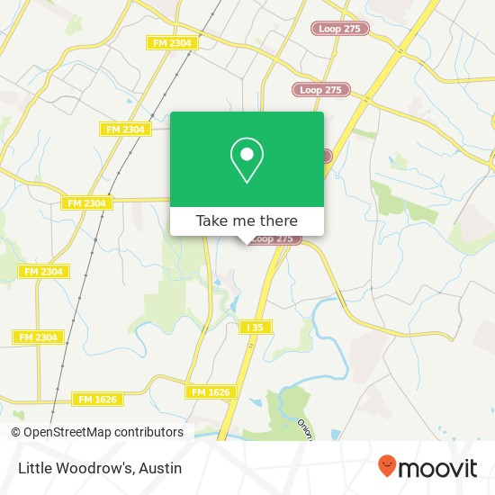 Mapa de Little Woodrow's