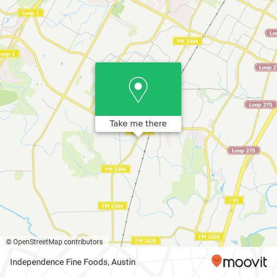 Independence Fine Foods map