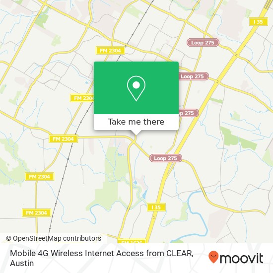 Mobile 4G Wireless Internet Access from CLEAR map