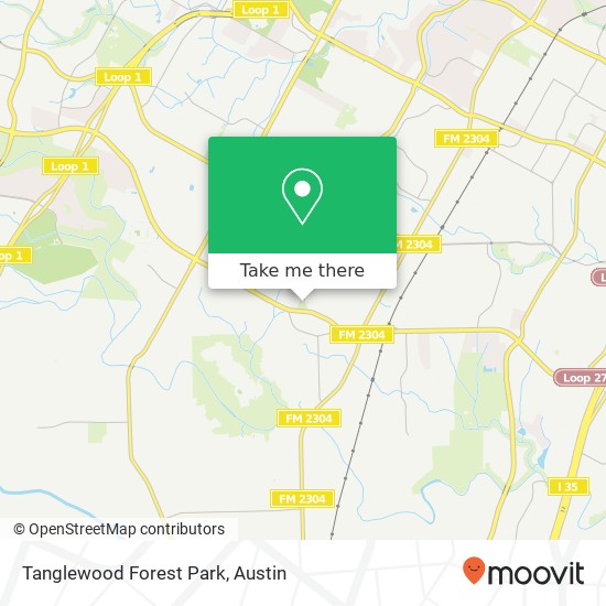 Mapa de Tanglewood Forest Park