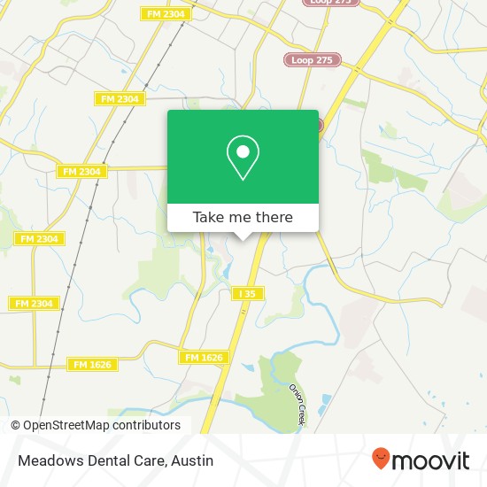 Mapa de Meadows Dental Care