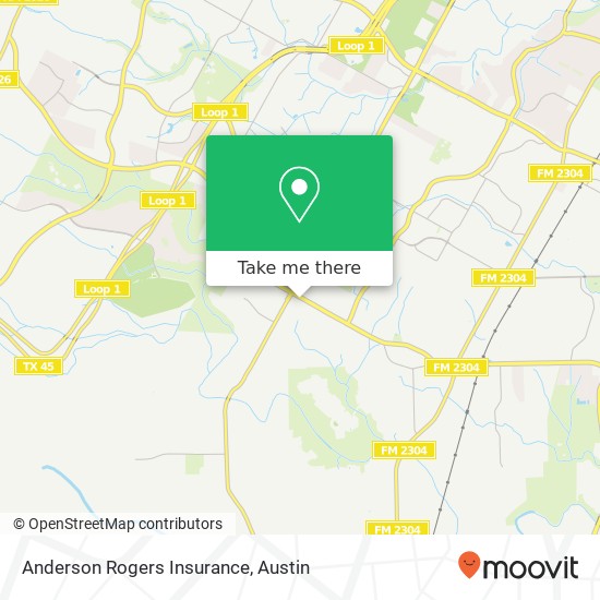 Anderson Rogers Insurance map