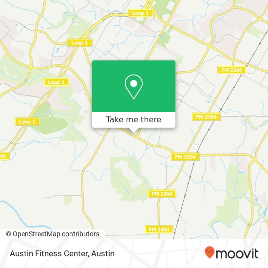 Mapa de Austin Fitness Center