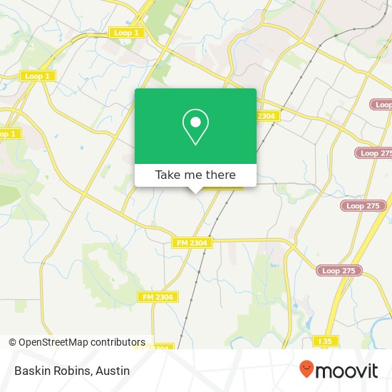 Baskin Robins map