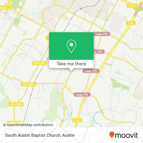 Mapa de South Austin Baptist Church