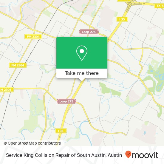 Mapa de Service King Collision Repair of South Austin