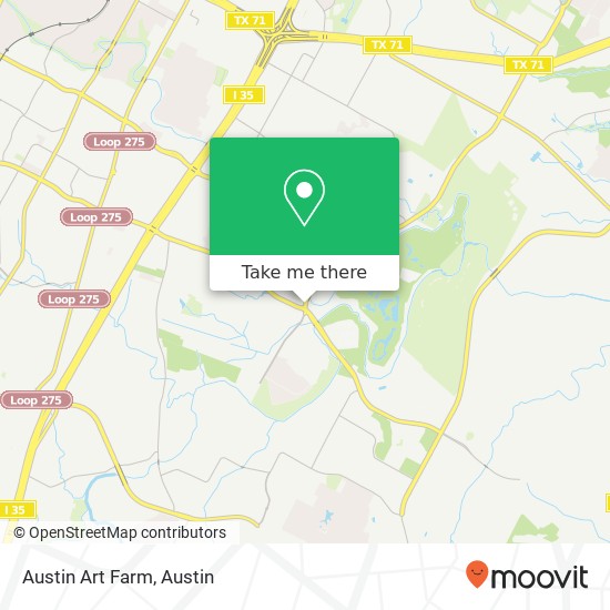 Austin Art Farm map
