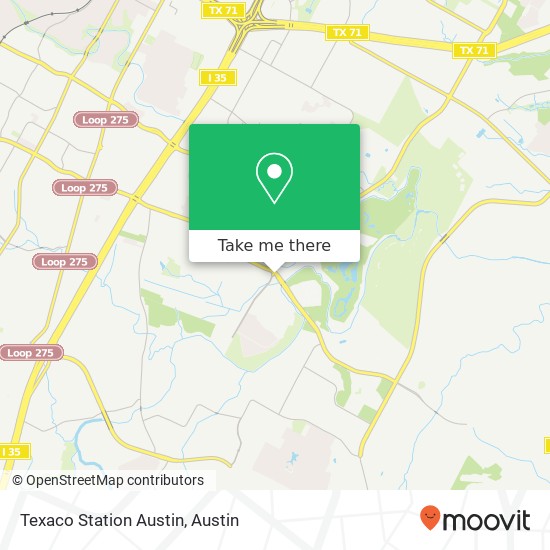 Mapa de Texaco Station Austin