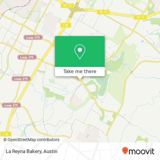 La Reyna Bakery map