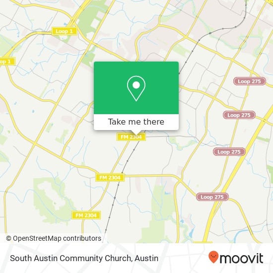 South Austin Community Church map