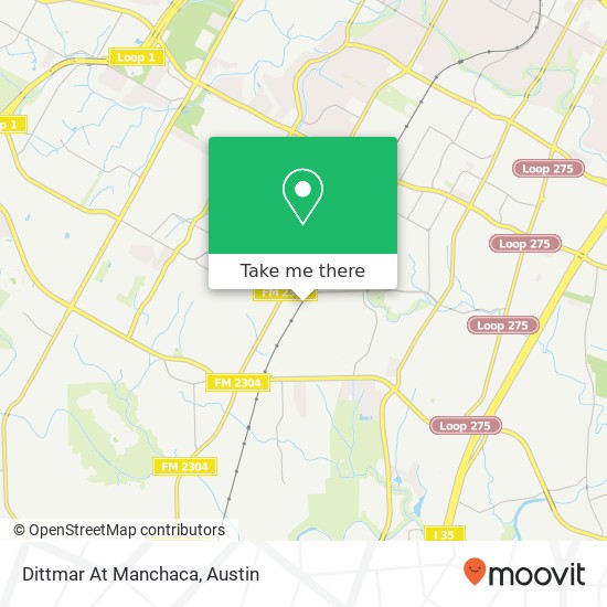 Dittmar At Manchaca map