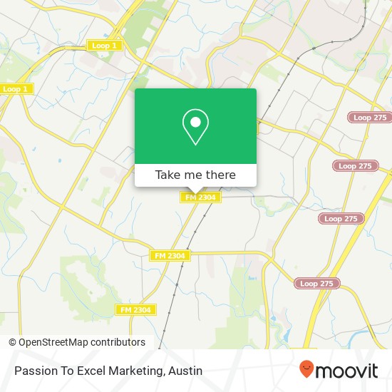 Passion To Excel Marketing map