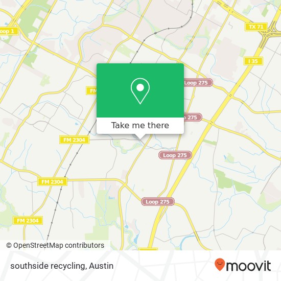 Mapa de southside recycling
