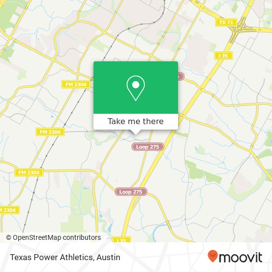 Texas Power Athletics map
