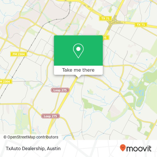 TxAuto Dealership map