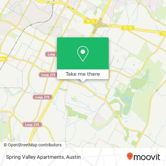 Mapa de Spring Valley Apartments