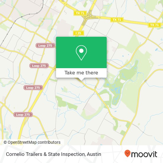 Mapa de Cornelio Trailers & State Inspection