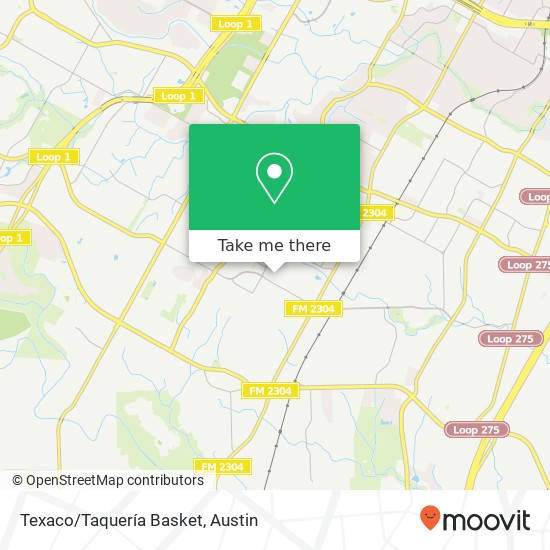 Texaco/Taquería Basket map