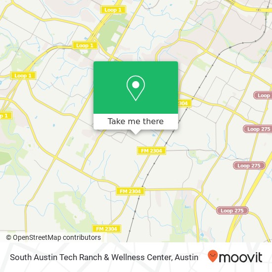 Mapa de South Austin Tech Ranch & Wellness Center