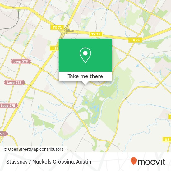 Stassney / Nuckols Crossing map