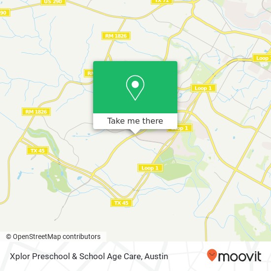 Mapa de Xplor Preschool & School Age Care