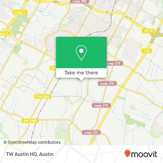 TW Austin HQ map