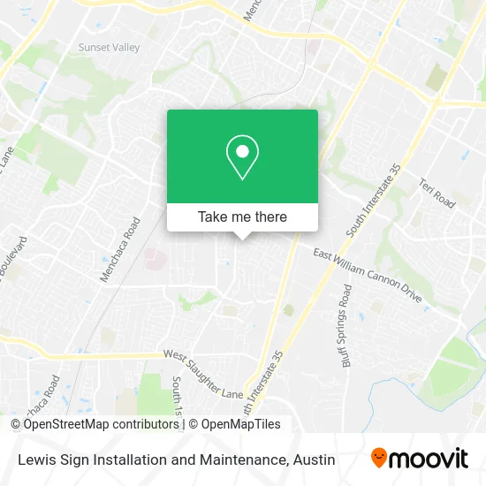 Lewis Sign Installation and Maintenance map