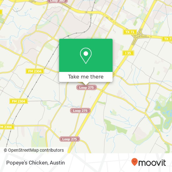 Popeye's Chicken map